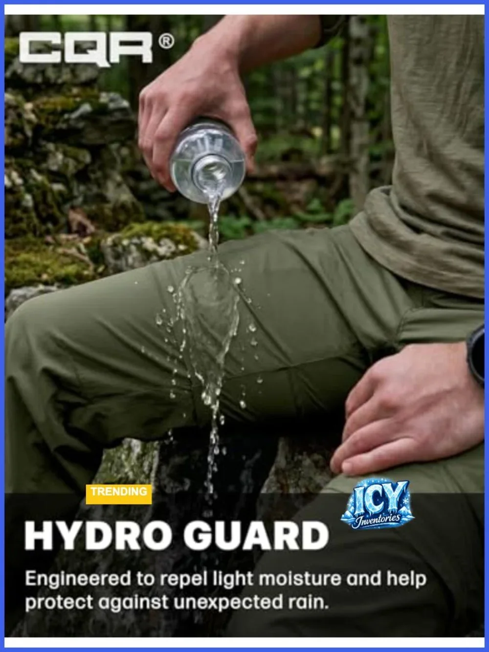 Convertible Cargo Tactical Pants, Water Resistant Hiking Pants, Zip Off